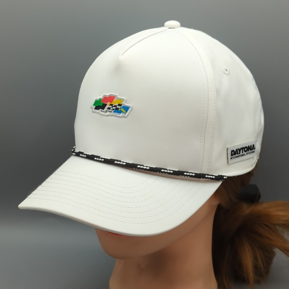 Daytona International Speedway NASCAR Hat Cap White Rope Snapback OSFM